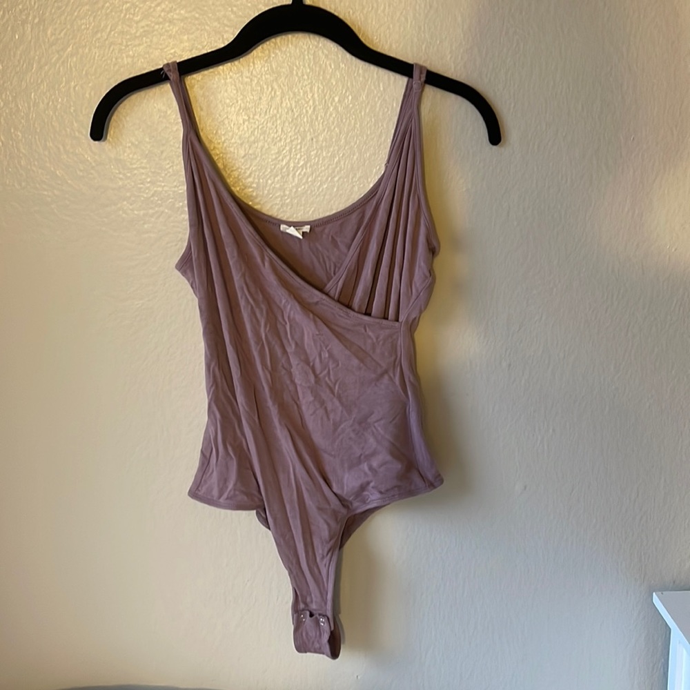 Purple body suit